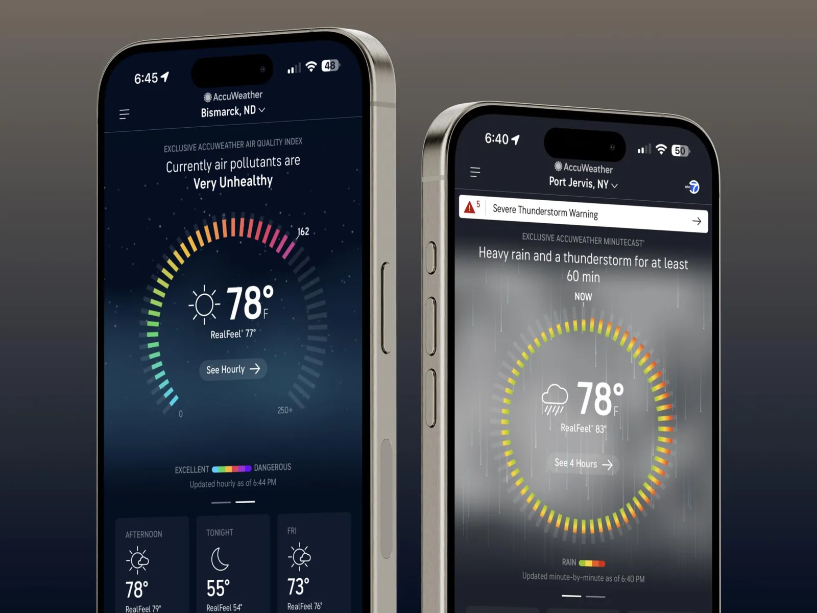 AccuWeather: New Air Quality & MinuteCast Data visualizations