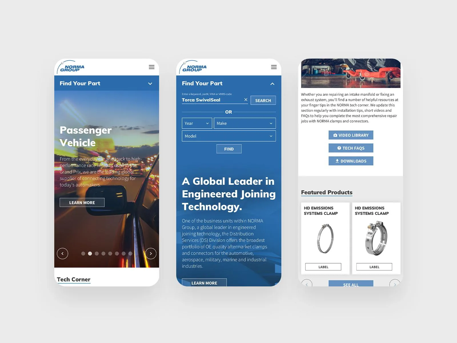 Marketing Agencies: NORMA Americas Wed Redesign
