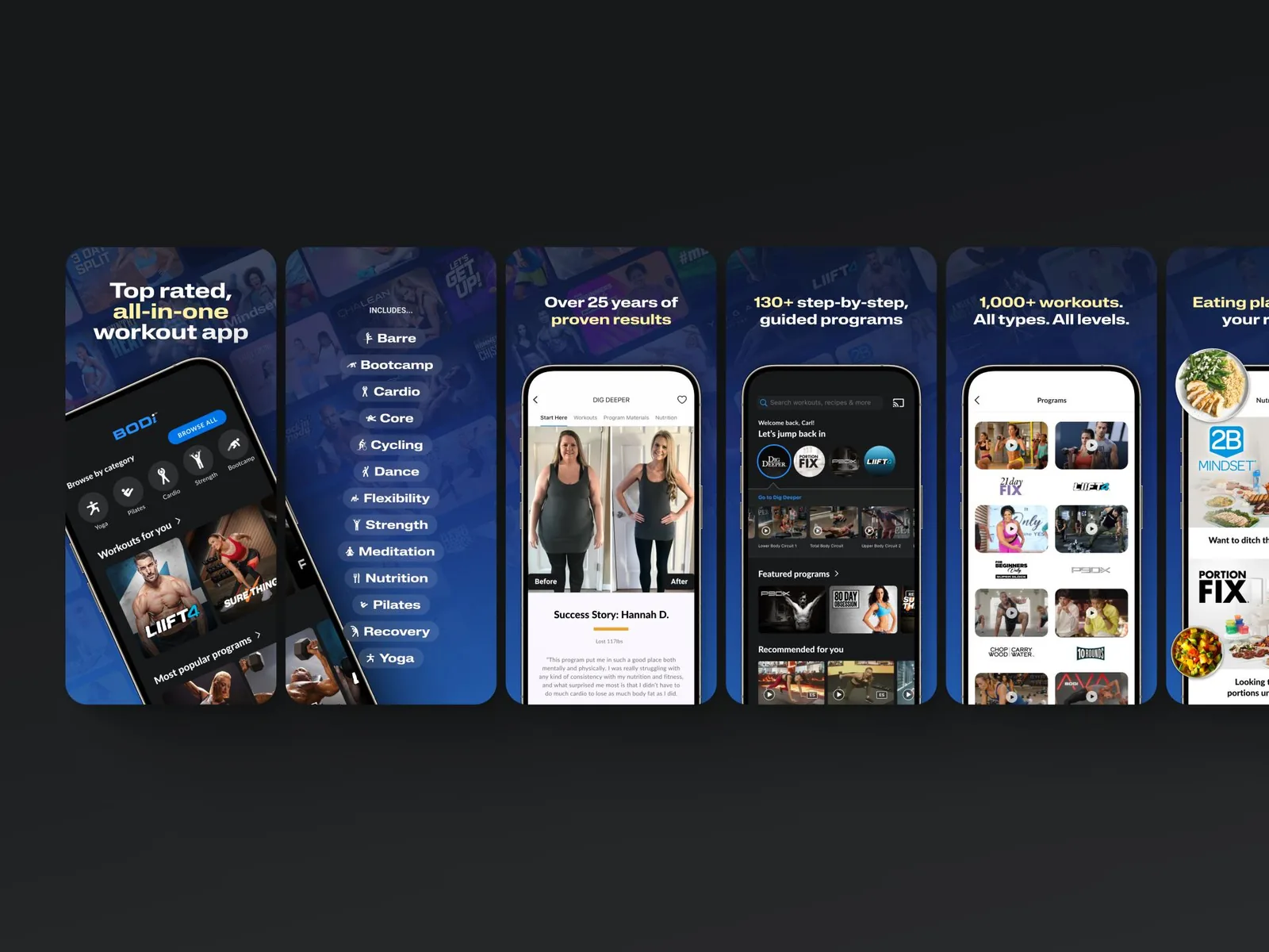 BODi (Beachbody): App Store Graphics